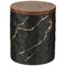 Банка для сыпучих продуктов коллекция "Золотой мрамор" цвет:black 11,5*13,7 см - фото 293131