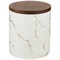 Банка для сыпучих продуктов коллекция "Золотой мрамор" цвет:white 11,5*13,7 см - фото 293134