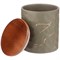 Банка для сыпучих продуктов коллекция "Золотой мрамор" цвет:gray 11,5*13,7 см - фото 293304