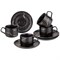 Чайный набор на 4 персоны коллекция "Золотой мрамор" объем чашки 250 мл цвет:black - фото 293404