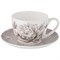 Чайный набор lefard "White flower" на 6 персон 12пр. 330 мл серый - фото 293876