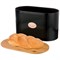 Набор agness "Черное золото" хлебница 2 в 1    34*18*20 см , банка для сыпучих 11*15,5 см 3 шт - фото 299549