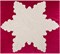 Подушка декоративная 46*46 см , "Снежинка" п/э 100%, малиновая - фото 300463