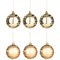 Набор елочных шаров из 6  шт коллекция "Red&gold"  D=8 см - фото 300744
