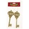 Набор декоративных подвесок из 2  шт "Ключи" коллекция "red&gold"6*16 см - фото 300767