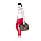 Сумка allrounder m glencheck red - фото 311175