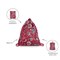 Рюкзак складной mini maxi sacpack paisley ruby - фото 311253