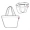 Сумка shopper m paisley ruby - фото 311265