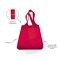Сумка mini maxi shopper red - фото 311337