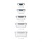 Набор из 5 контейнеров nest lock sky - фото 311525