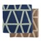 Полотенце жаккардовое банное с авторским дизайном geometry серо-синее wild, 70х140 см - фото 312270