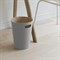 Корзина для мусора woodrow светло-серая - фото 312784