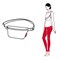 Сумка поясная beltbag s dark ruby - фото 314277
