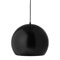 Лампа подвесная ball, ?40 см, черная матовая, черный шнур - фото 315195