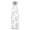 Термос chilly's bottles, line drawing, leaves, 500 мл - фото 317677