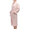 Халат банный из чесаного хлопка цвета пыльной розы из коллекции essential, l - фото 319633