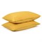 Набор из двух наволочек горчичного цвета из органического стираного хлопка из коллекции essential, 5 - фото 319801