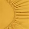 Простыня на резинке горчичного цвета из органического стираного хлопка из коллекции essential, 160х2 - фото 319910