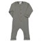 Комбинезон с длинным рукавом из хлопкового муслина серого цвета из коллекции essential 9-12М - фото 320952