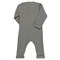 Комбинезон с длинным рукавом из хлопкового муслина серого цвета из коллекции essential 9-12М - фото 320957