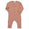 Комбинезон с длинным рукавом из хлопкового муслина цвета пыльной розы из коллекции essential 12-18m - фото 320980