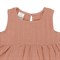 Платье без рукава из хлопкового муслина цвета пыльной розы из коллекции essential 12-18m - фото 321190