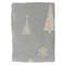 Плед из хлопка с новогодним рисунком christmas tree из коллекции new year essential, 130х180 см - фото 321902