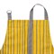 Фартук из хлопка горчичного цвета с принтом Полоски из коллекции prairie, 85х70 см - фото 322351