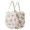 Пляжная сумка из хлопка молочного цвета с принтом Цветы из коллекции prairie - фото 322362