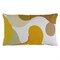 Подушка декоративная из хлопка горчичного цвета с авторским принтом из коллекции freak fruit, 30х50 - фото 322433