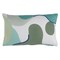Подушка декоративная из хлопка мятного цвета с авторским принтом из коллекции freak fruit, 30х50 см - фото 322443