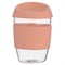 Кружка для кофе 400 мл typhoon стекло розовая - фото 327696