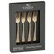 Набор из 4 десертных вилок select copper - фото 328582