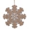 Украшение новогоднее "Снежинка", L15 W0,5 H15 см, 3в. - фото 335467