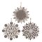 Украшение новогоднее "Снежинка", L15 W0,5 H15 см, 3в. - фото 335477