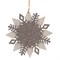 Украшение новогоднее "Снежинка", L15 W0,5 H15 см, 3в. - фото 335478