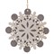 Украшение новогоднее "Снежинка", L15 W0,5 H15 см, 3в. - фото 335479