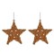 Украшение новогоднее "Звезда", набор из 2-х шт, L10 W1 H10 см - фото 335499