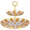 Фруктовница 2-х ярусная "Lefard gold glass" D=17/30 см H=28,5 см - фото 346804