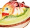 Блюдо с крышкой "Рыба" 40*29*17 см - фото 348770