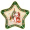 Блюдо-звезда lefard "Дед мороз" 28х28х5 см зеленое - фото 350244