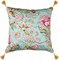 Подушка декоративная "Райский сад" 46*46 см , х/б 100%, бирюза - фото 351511