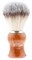 Помазок для бритья IL Ceppo, пластик, синтетический ворс, рукоять - коричневый глянцевый цвет - фото 353889