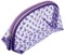 Косметичка Dewal Beauty серия "Горох", фиолетовая 19х8,5х11,5см - фото 354142