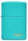 Зажигалка ZIPPO Classic с покрытием Flat Turquoise, латунь/сталь, бирюзовая, матовая, 38x13x57 мм - фото 354625