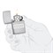 Подарочный набор ZIPPO: фляжка 89 мл и зажигалка, латунь/сталь, серебристый, в коробке с подвесом - фото 354678
