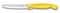 Нож для овощей VICTORINOX SwissClassic, складной, лезвие 11 см с волнистой кромкой, жёлтый - фото 355339