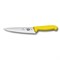 Нож разделочный VICTORINOX Fibrox с лезвием 19 см, жёлтый - фото 355552