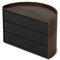 Шкатулка moona, черная/орех - фото 358932
