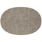 Салфетка подстановочная овальная двухсторонняя fabric, серая - фото 361464